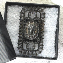 Load image into Gallery viewer, Rare Antique 19th Century Berlin Iron Large Neoclassical Brooch
