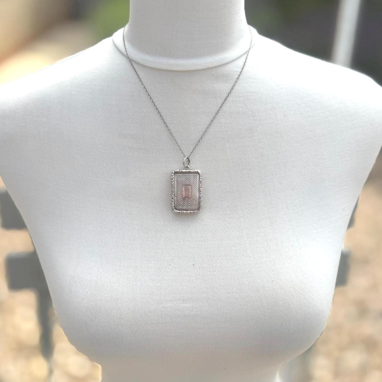 Superb Antique Georgian Sterling Silver Vinaigrette Pendant, John Bettridge Dated 1823. Alternative Antique Silver Keepsake Locket Pendant