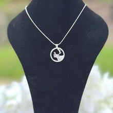 Load image into Gallery viewer, Vintage Sterling Silver Stag Pendant Necklace: Open-Work Caribou Design
