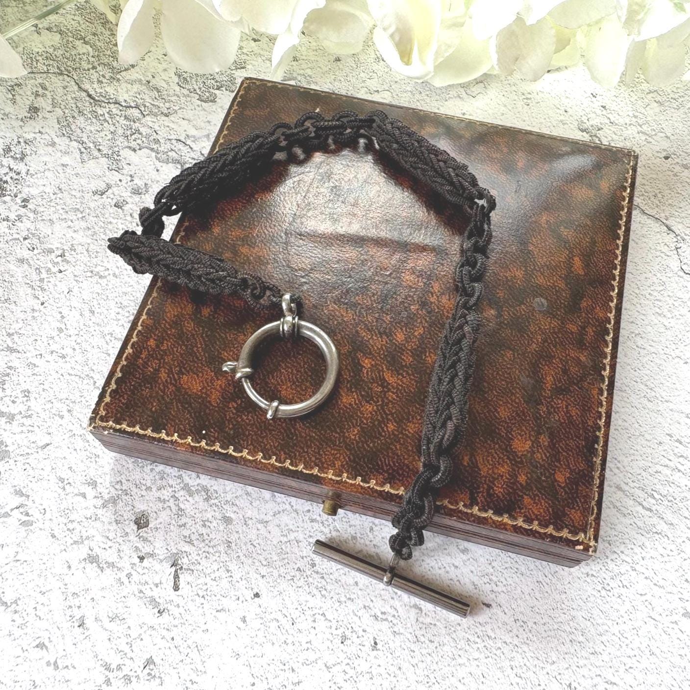 Victorian Woven Horse Hair Albertina Watch Chain
