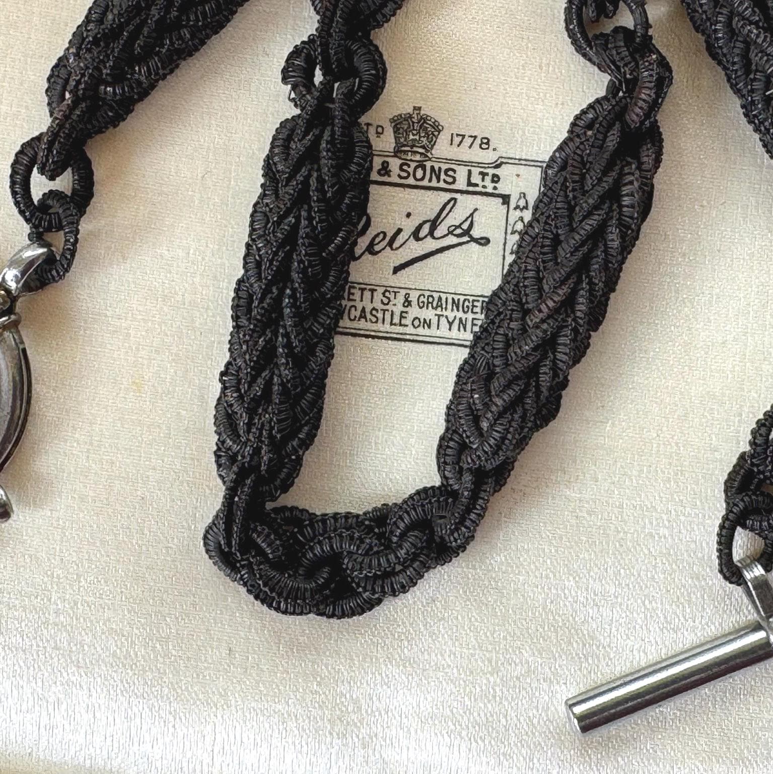 Victorian Woven Horse Hair Albertina Watch Chain