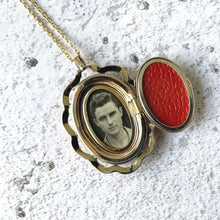Load image into Gallery viewer, Vintage World War 2 American Sweetheart Locket &amp; Chain

