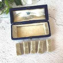 Load image into Gallery viewer, Rare Antique Victorian Blue Multiple Ring Box: Royal Jewellers Hunt &amp; Roskell, Late Storr and Mortimer, London
