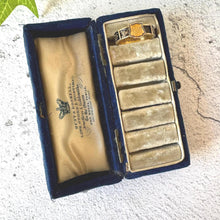 Load image into Gallery viewer, Rare Antique Victorian Blue Multiple Ring Box: Royal Jewellers Hunt &amp; Roskell, Late Storr and Mortimer, London
