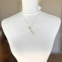 Load image into Gallery viewer, Victorian 9ct Gold &amp; Turquoise Pencil Pendant: Engraved Antique Miniature Propelling Pencil, Optional Chain
