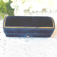 Load image into Gallery viewer, Rare Antique Victorian Blue Multiple Ring Box: Royal Jewellers Hunt &amp; Roskell, Late Storr and Mortimer, London
