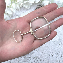 Load image into Gallery viewer, Antique Georgian Magnifying Glass Pendant: 9ct Gold Regency Era Quizzing Glass
