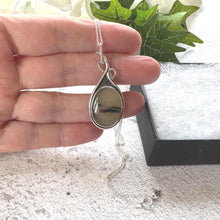 Load image into Gallery viewer, Vintage Scottish Landscape Agate Sterling Silver Pendant &amp; Chain
