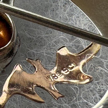 Load image into Gallery viewer, Vintage 9ct Rose Gold &amp; Silver Scottish Thistle Brooch : Ward Brothers, Edinburgh 1960
