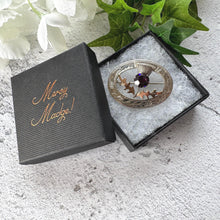 Load image into Gallery viewer, Vintage 9ct Rose Gold &amp; Silver Scottish Thistle Brooch : Ward Brothers, Edinburgh 1960
