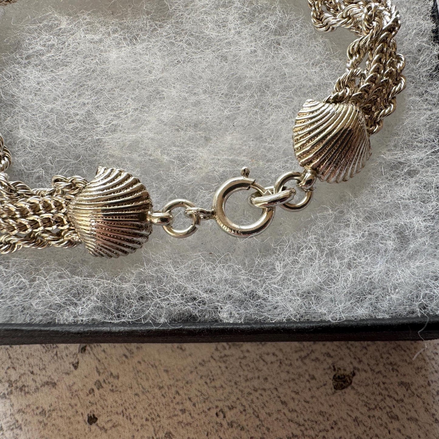 Antique Victorian Sterling Silver Fancy Albertina Chain Bracelet