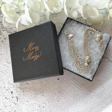 Carica l&#39;immagine nel visualizzatore di Gallery, Antique Victorian Sterling Silver Fancy Albertina Chain Bracelet
