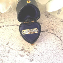 Load image into Gallery viewer, Vintage 1963 9ct Two-Tone Gold &amp; Diamond Eternity Band Ring: Size N-1/2, US 7

