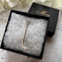 Load image into Gallery viewer, Antique Sterling Silver Hockey Stick Figural Brooch: Boxed Charles Horner Lapel Pin, Chester 1911
