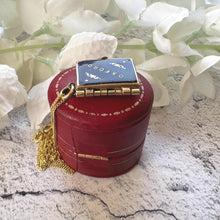 Load image into Gallery viewer, Antique Edwardian Miniature Brass &amp; Enamel Photo Book Charm OXFORD: Novelty Pendant and Chain
