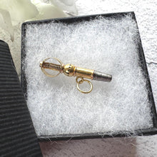 Load image into Gallery viewer, Georgian 18ct Gold Ratchet Pocket Watch Key: Antique Miniature Key Novelty Pendant/Charm/Fob
