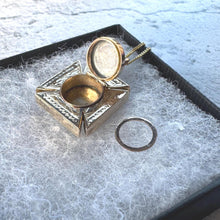 Load image into Gallery viewer, Antique Victorian 9ct Gold Engraved Maltese Cross Hidden Locket Pendant: Optional Chain
