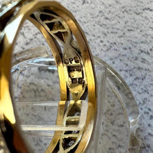 Load image into Gallery viewer, Vintage 1963 9ct Two-Tone Gold &amp; Diamond Eternity Band Ring: Size N-1/2, US 7
