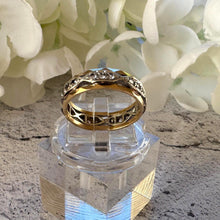 Load image into Gallery viewer, Vintage 1963 9ct Two-Tone Gold &amp; Diamond Eternity Band Ring: Size N-1/2, US 7
