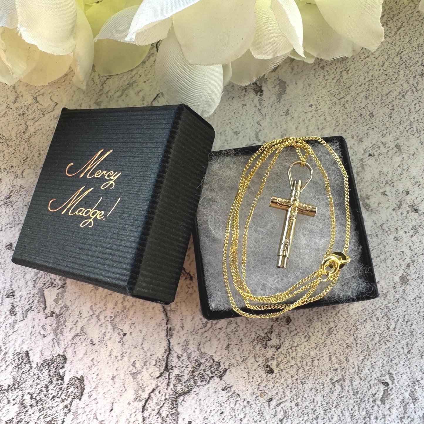 Victorian 15ct Gold Ankh Cross Pocket Watch Key Pendant Charm