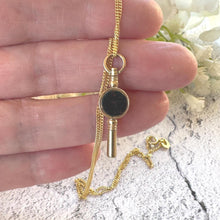 Cargar imagen en el visor de la galería, Antique Victorian 9ct Gold Scottish Citrine &amp; Bloodstone Watch Key Pendant Charm: Optional Chain
