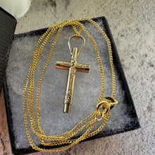 Charger l'image dans la galerie, Victorian 15ct Gold Ankh Cross Pocket Watch Key Pendant Charm
