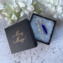 Cargar imagen en el visor de la galería, Victorian Silver &amp; Blue Enamel Miniature Folding Knife Pendant: Antique Novelty Pendant Necklace
