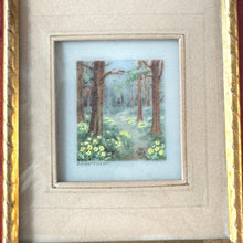 Load image into Gallery viewer, Antique French Gilt Minature Landscape Painting In Original Moseley Ware Fitted Cabinet Case
