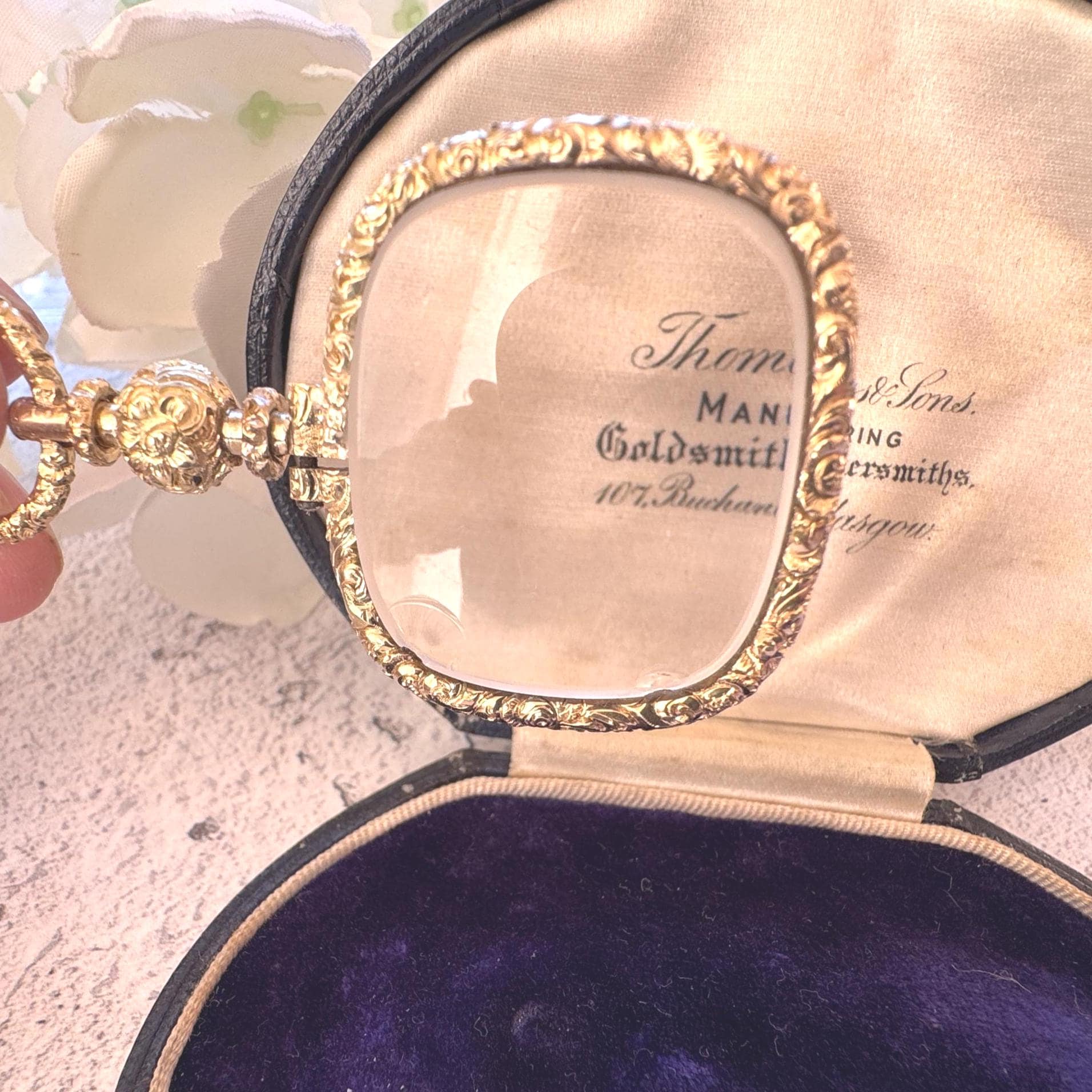 Antique Georgian 18ct Gold Magnifying Quizzing Glass Pendant