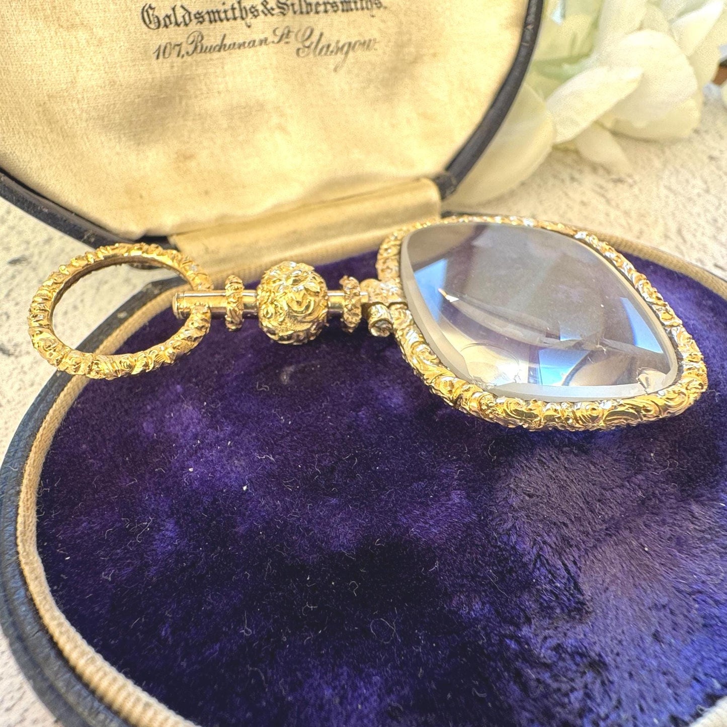 Antique Georgian 18ct Gold Magnifying Quizzing Glass Pendant