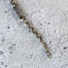 Cargar imagen en el visor de la galería, Victorian ALBO SILVER Fancy Albert Pocket Watch Chain: Mens Collectible Antique Jewellery
