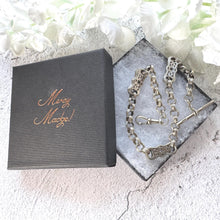 Cargar imagen en el visor de la galería, Victorian ALBO SILVER Fancy Albert Pocket Watch Chain: Mens Collectible Antique Jewellery
