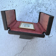 Charger l'image dans la galerie, Antique French Gilt Minature Landscape Painting In Original Moseley Ware Fitted Cabinet Case
