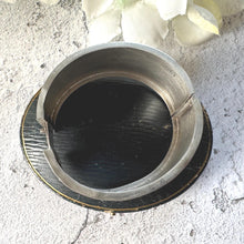 Load image into Gallery viewer, Antique Victorian Aesthetic Engraved Sterling Silver Bangle: 9ct Gold Roses &amp; Leaves
