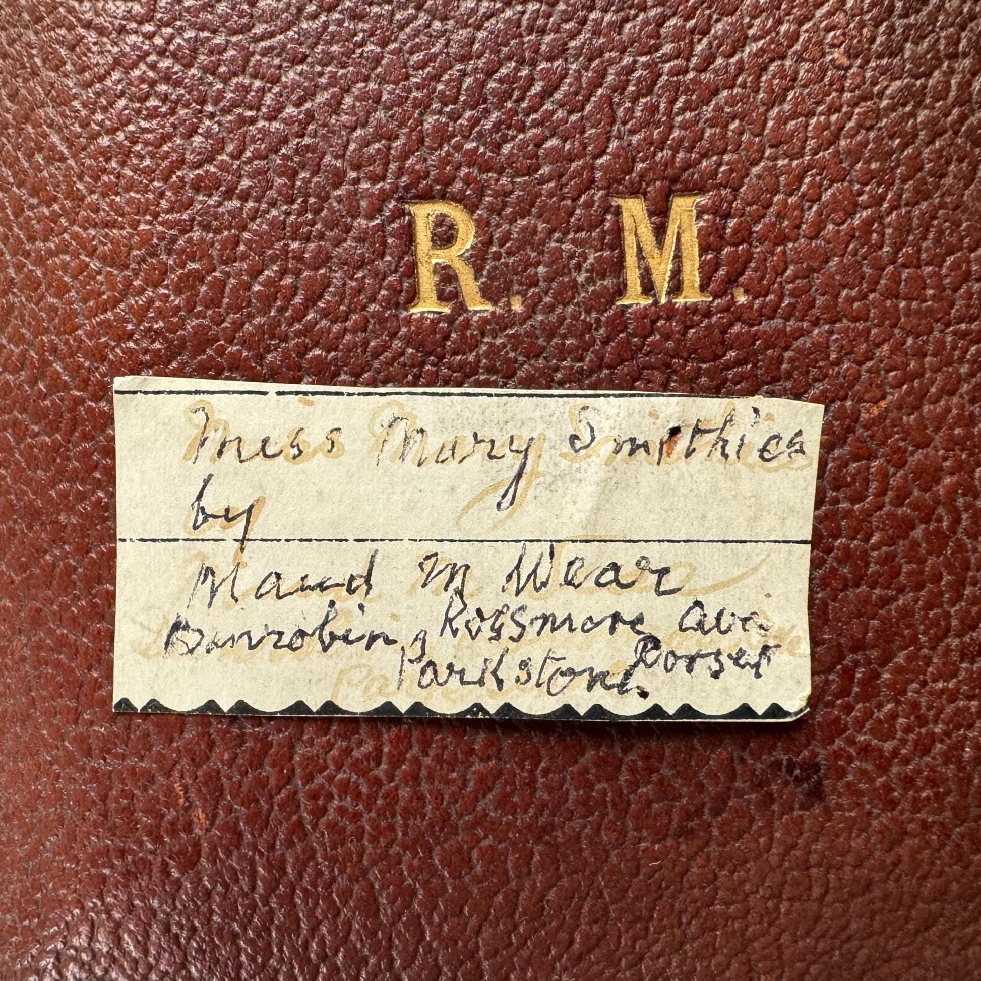 Rare Edwardian Portrait Miniature Pendant by MAUD MARION WEAR: Antique Rolled Gold Locket Frame, Boxed