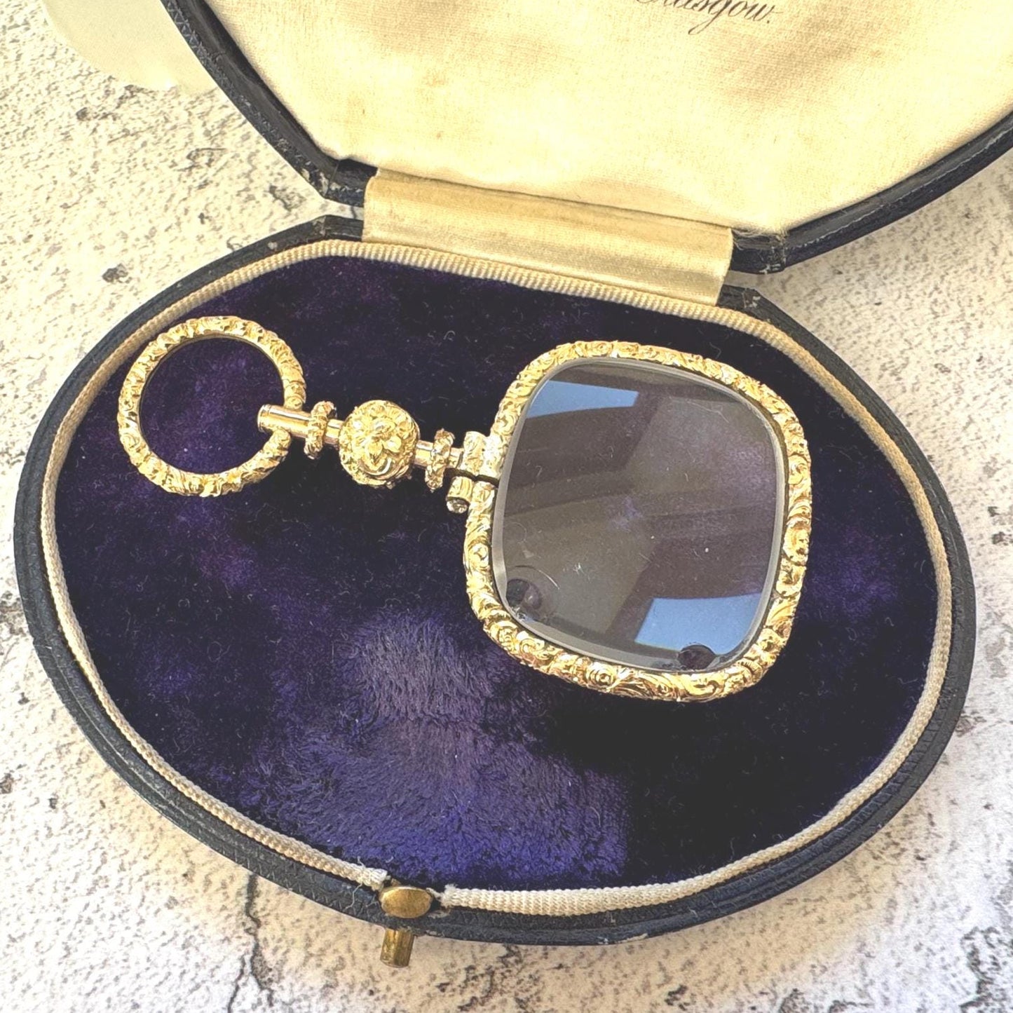 Antique Georgian 18ct Gold Magnifying Quizzing Glass Pendant