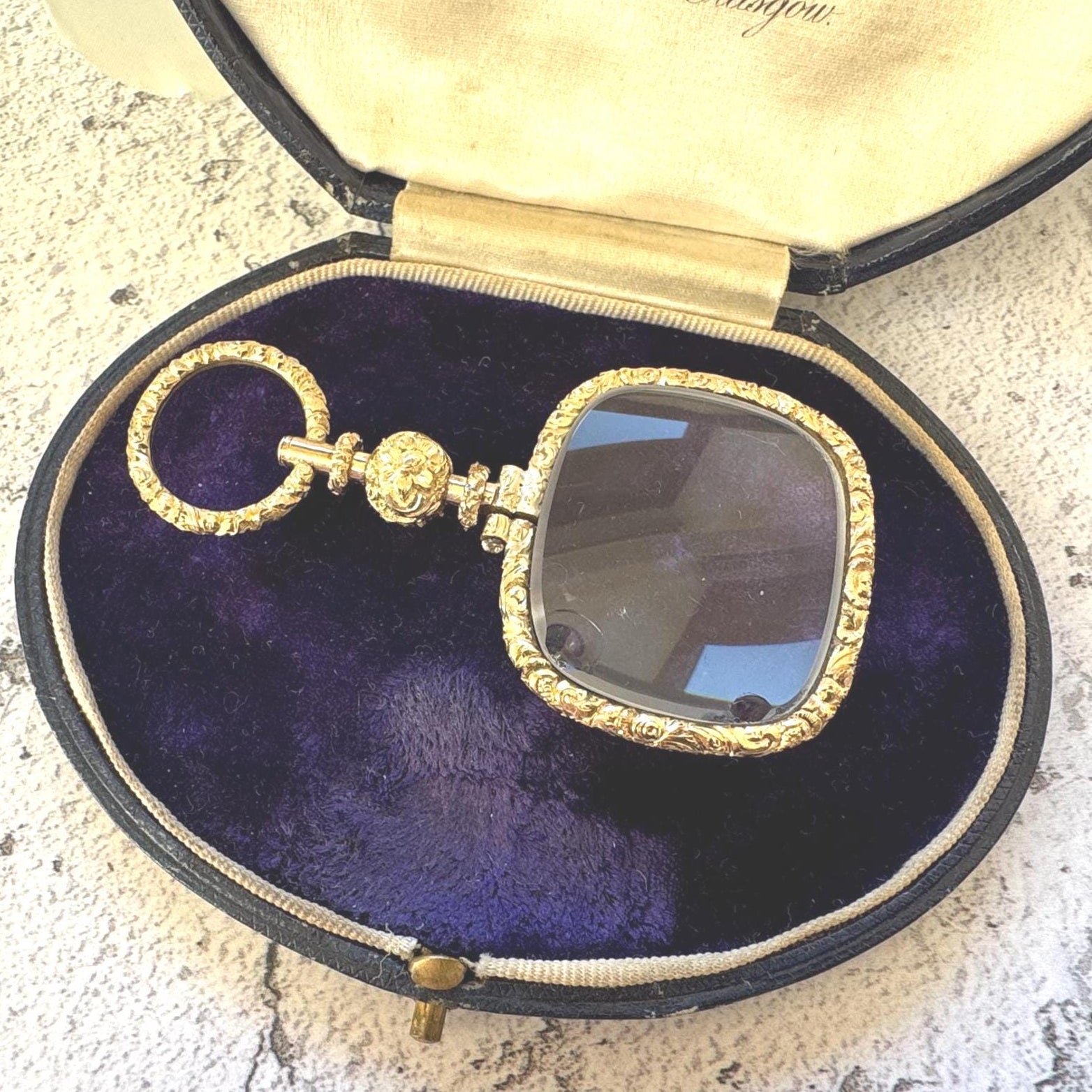 Antique Georgian 18ct Gold Magnifying Quizzing Glass Pendant