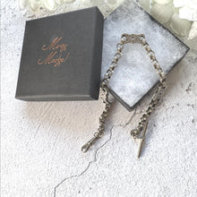 Cargar imagen en el visor de la galería, Victorian ALBO SILVER Fancy Albert Pocket Watch Chain: Mens Collectible Antique Jewellery
