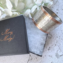 Charger l'image dans la galerie, Victorian Sterling Silver &amp; 9ct Rose Gold Bangle c1860
