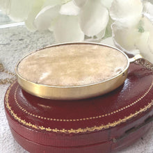 Load image into Gallery viewer, Antique Rolled Gold Portrait Miniature Pendant: Hand-Painted Victorian Lady In Mourning Dress
