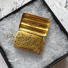 Load image into Gallery viewer, Rare Georgian Silver Miniature Cigar Box Vinaigrette Pendant
