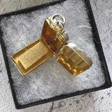 Load image into Gallery viewer, Rare Georgian Silver Miniature Cigar Box Vinaigrette Pendant
