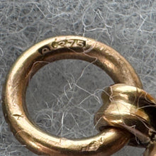 Load image into Gallery viewer, Victorian 9ct Gold Scottish Bloodstone Spinner Fob: Antique Eternity Love Knot &amp; Shield Large Pendant, Hallmarked 1894
