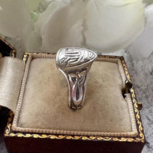 Load image into Gallery viewer, Alexander Ritchie Iona Silver Viking Longship Ring – Scottish Arts &amp; Crafts Celtic Shield Ring
