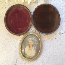 Load image into Gallery viewer, Georgian Signed Portrait Miniature of a Lady, Ormolu Pendant Frame, Cased
