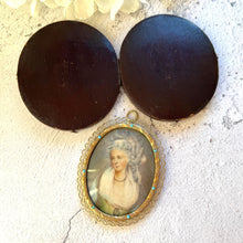 Load image into Gallery viewer, Georgian Signed Portrait Miniature of a Lady, Ormolu Pendant Frame, Cased
