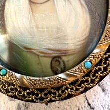 Load image into Gallery viewer, Georgian Signed Portrait Miniature of a Lady, Ormolu Pendant Frame, Cased
