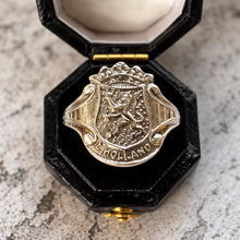 Load image into Gallery viewer, Antique Dutch Sterling Silver Signet Ring: Zuid-Holland Heraldic Coat of Arms Intaglio
