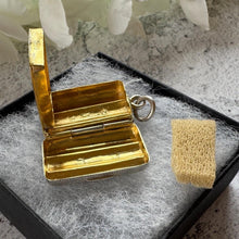 Load image into Gallery viewer, Rare Georgian Silver Miniature Cigar Box Vinaigrette Pendant
