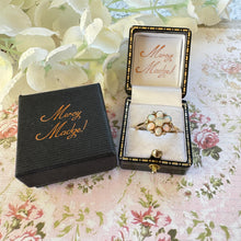 Charger l'image dans la galerie, Antique Victorian Natural Opal &amp; Diamond Daisy Cluster Ring, Size UK T, US 9-1/2
